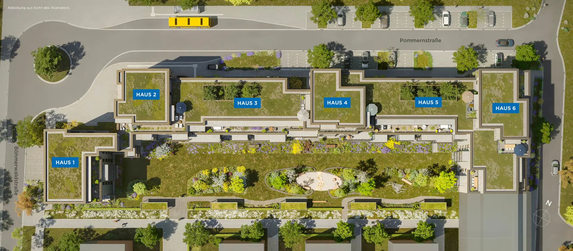 Visualisierung in Vogelperspektive